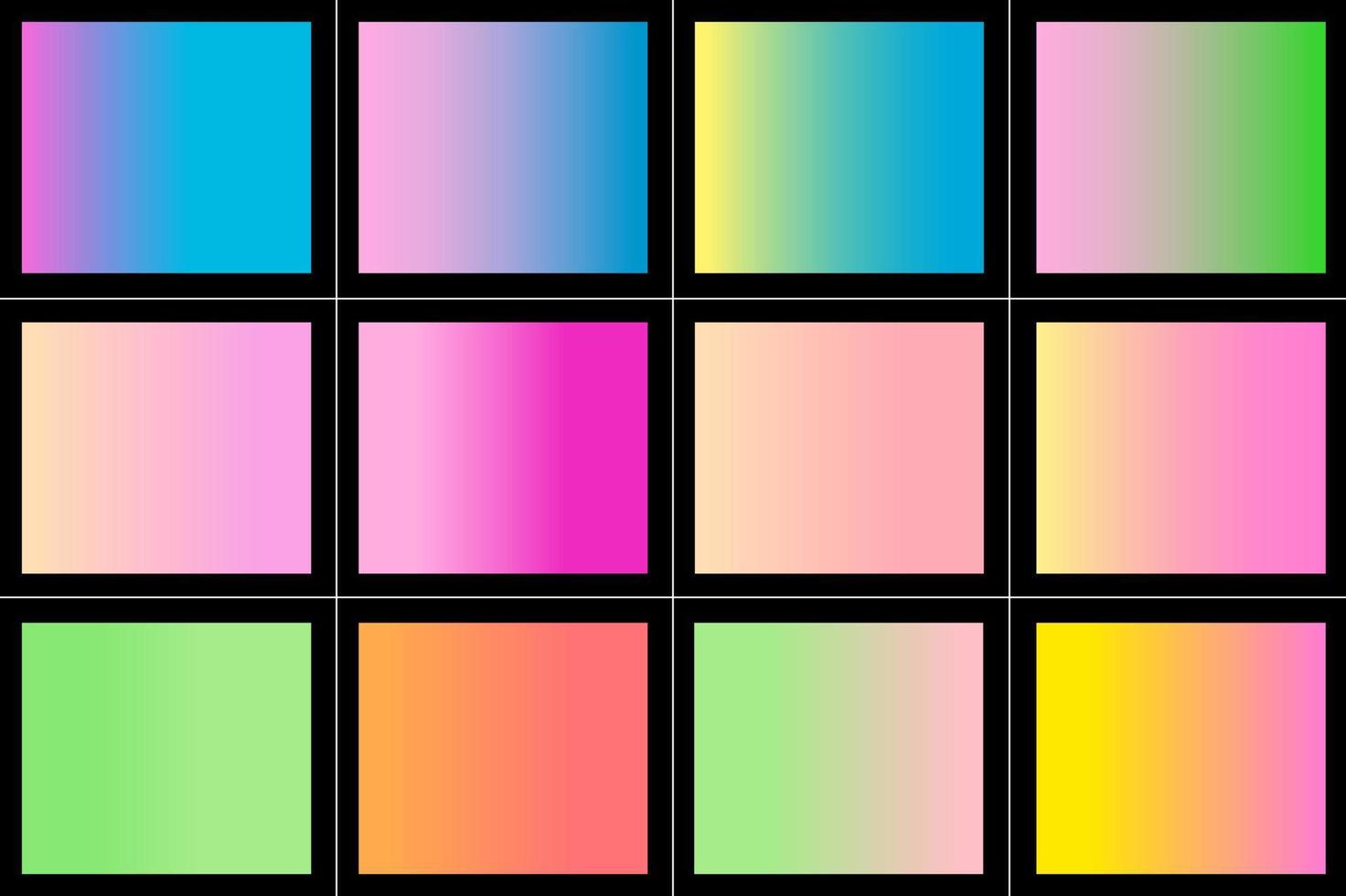 paleta de varios colores vector