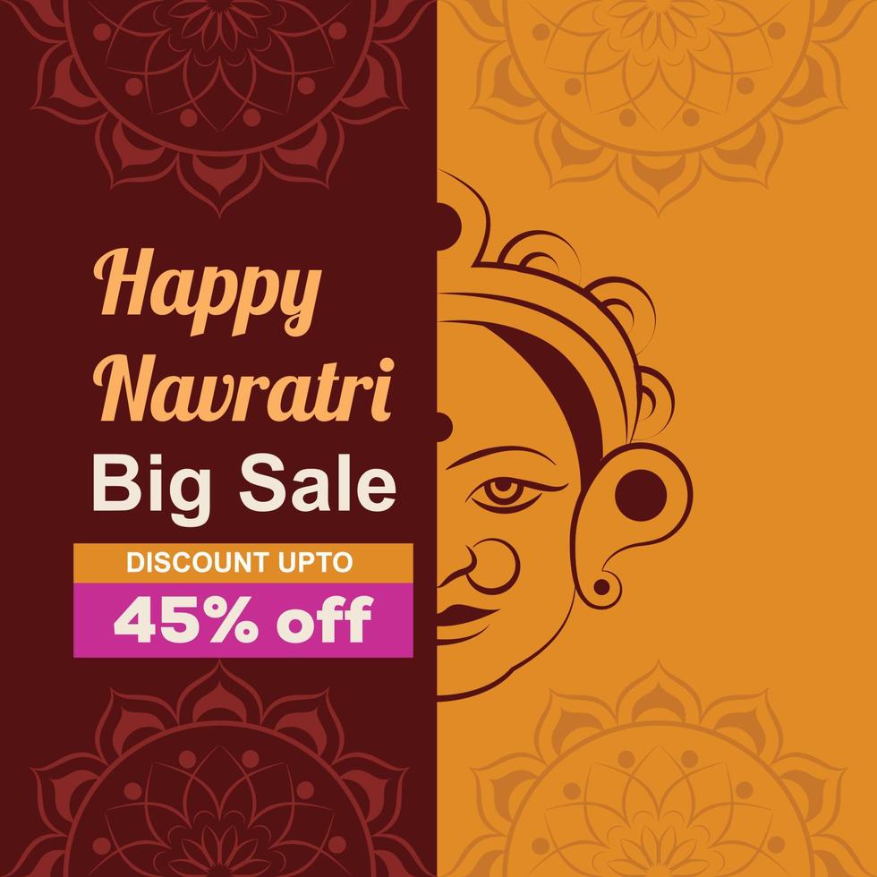 Happy Navratri Sale Vector Free Download 11438075 Vector Art at ...