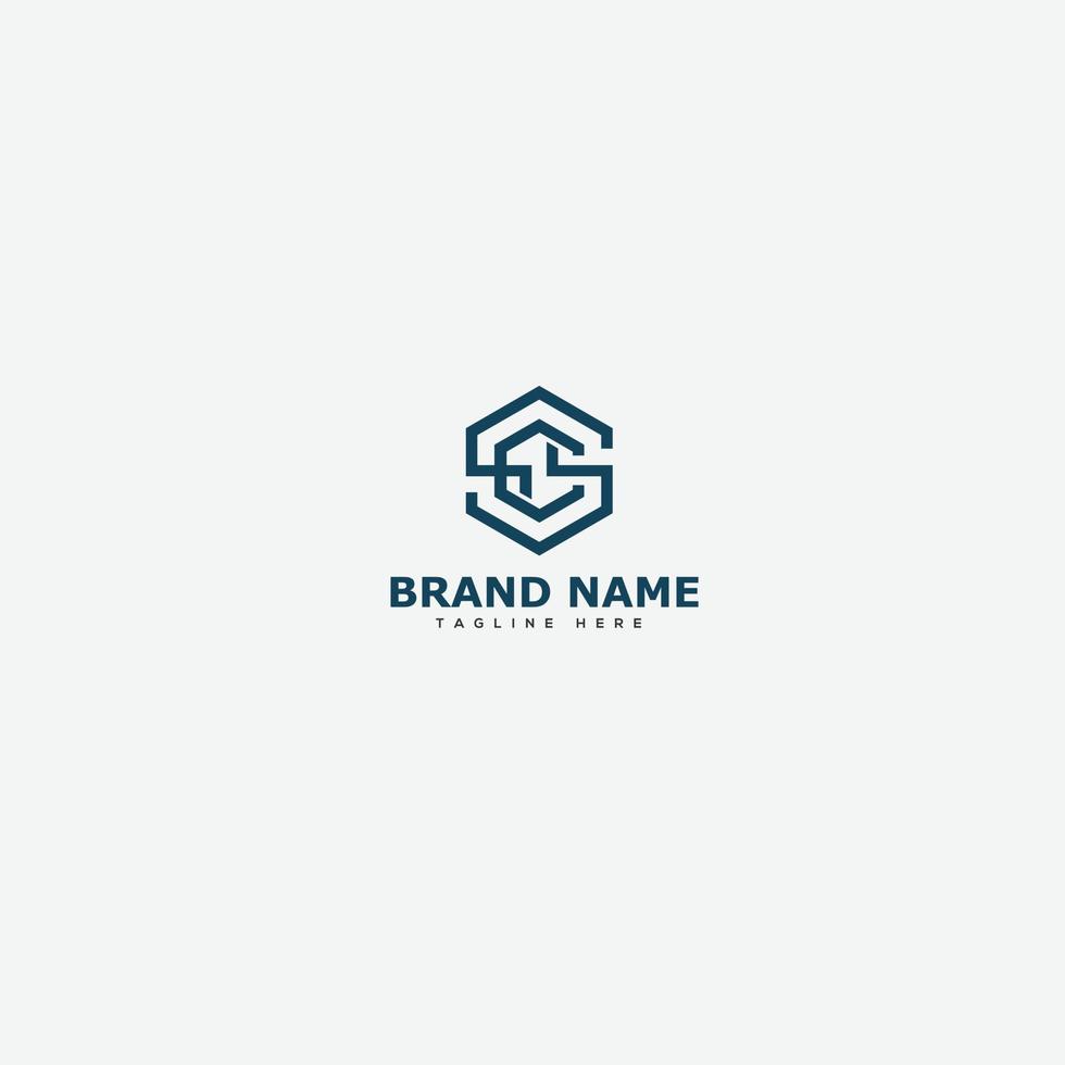 SC Logo Design Template Vector Graphic Branding Element.