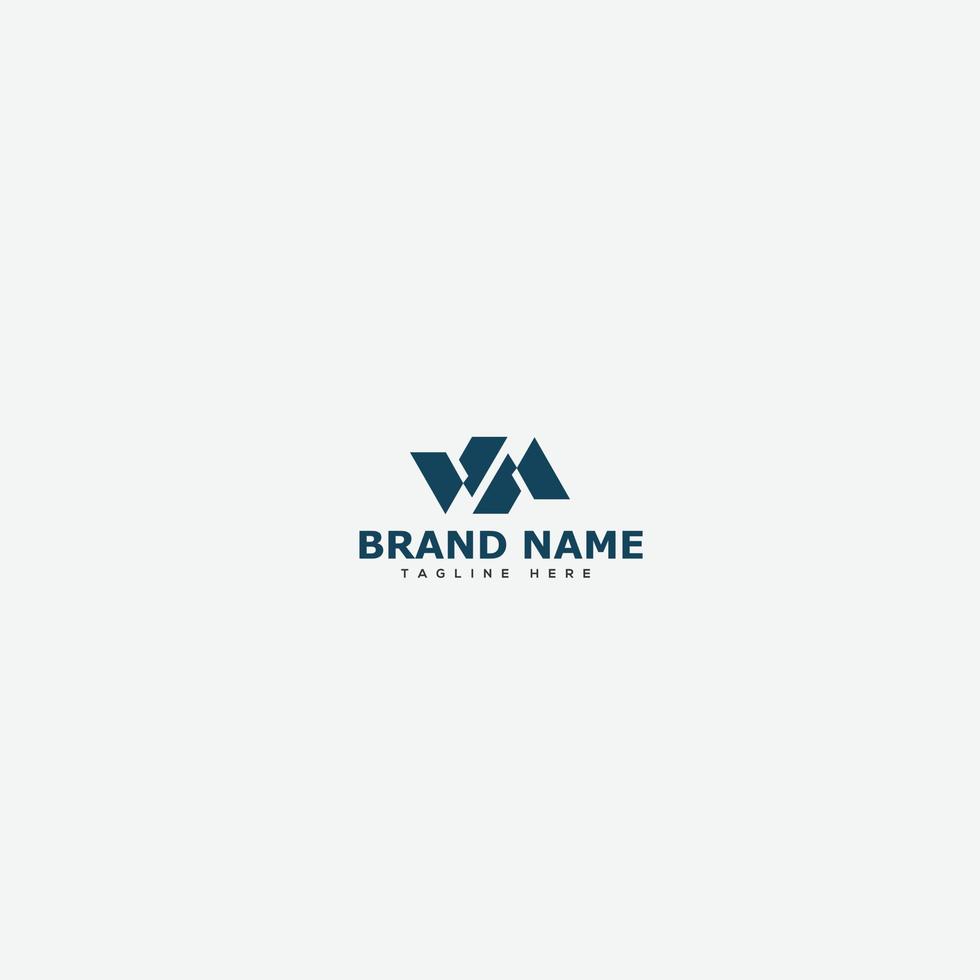 WM Logo Design Template Vector Graphic Branding Element.