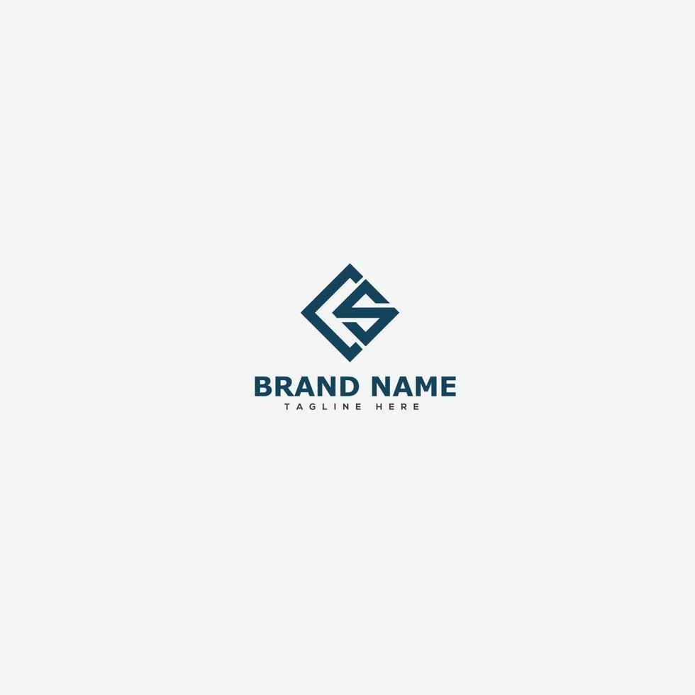 CS Logo Design Template Vector Graphic Branding Element.