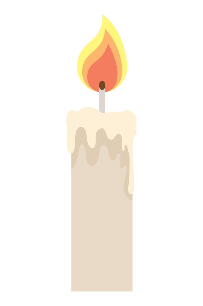 candle wax onfire vector