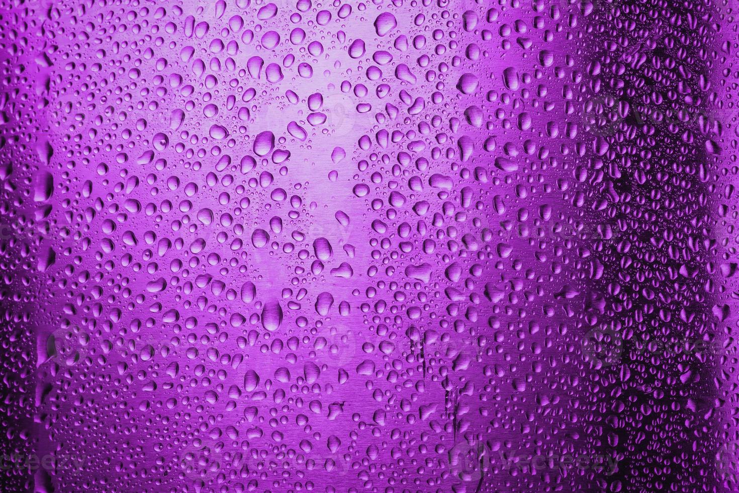 Abstract droplets on metal surface. photo
