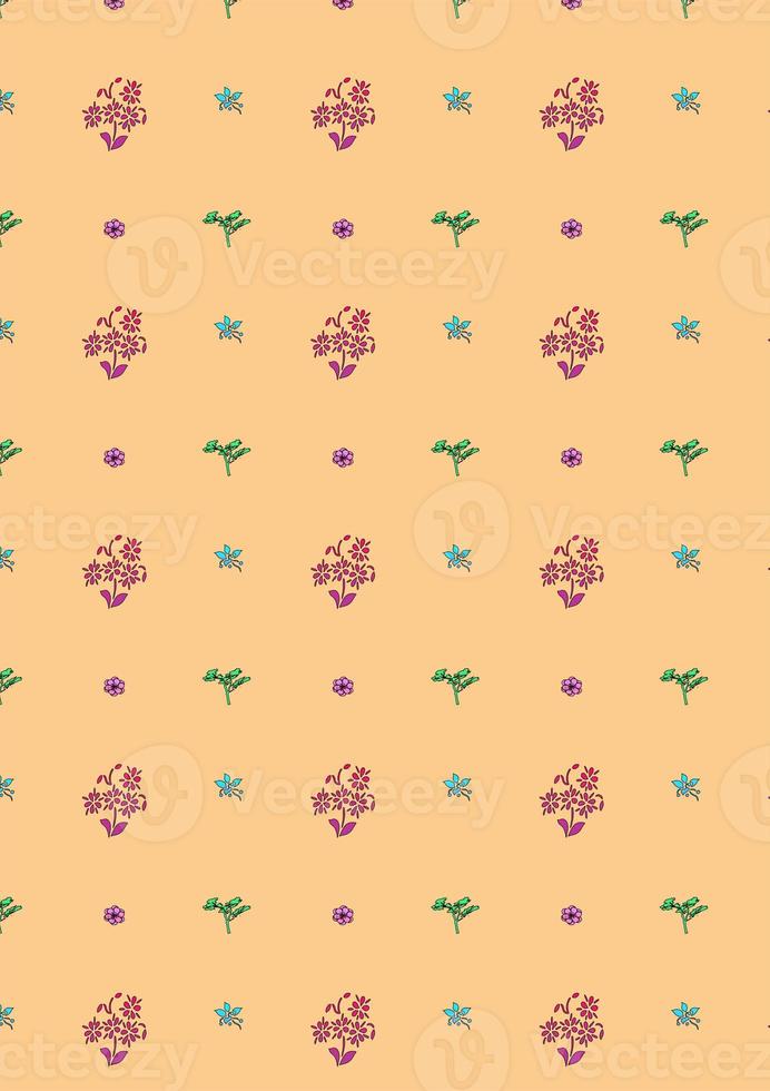 Nature flower leave ornament botany element abstract background seamless pattern paper print artwork illustration graphic design photo