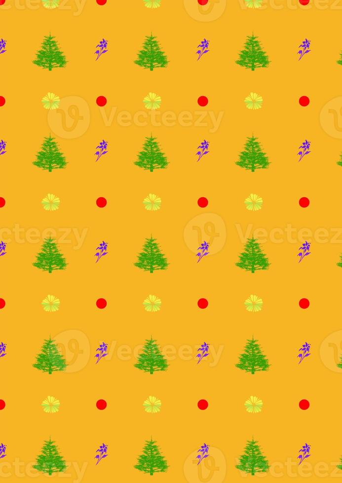 Christmas tree nature flower leaf botany element decorative abstract background seamless pattern artwork paper textile illustration graphic design photo