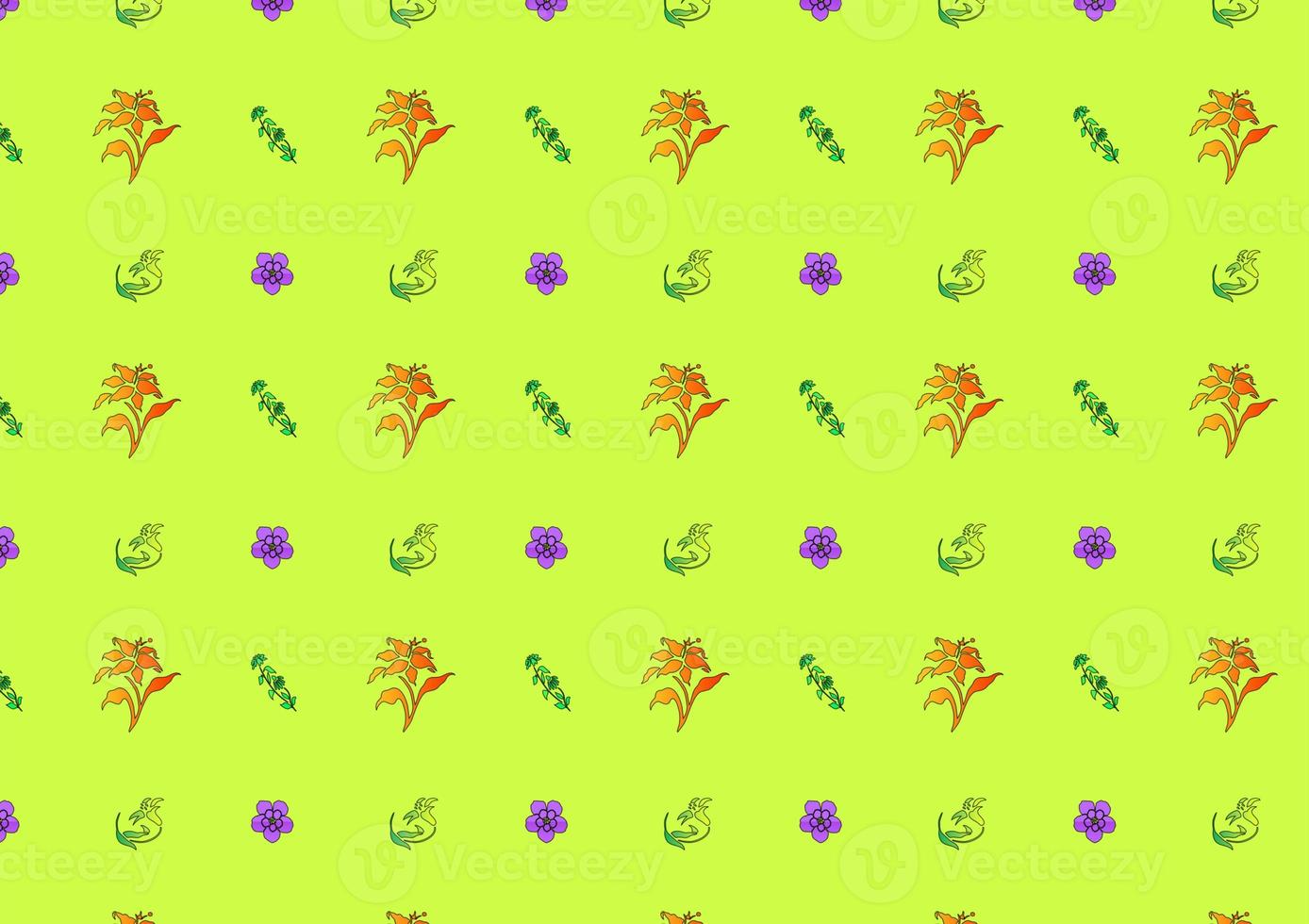 Seamless pattern nature flower leaf ornament botany element abstract background paper print artwork illustration graphic design photo