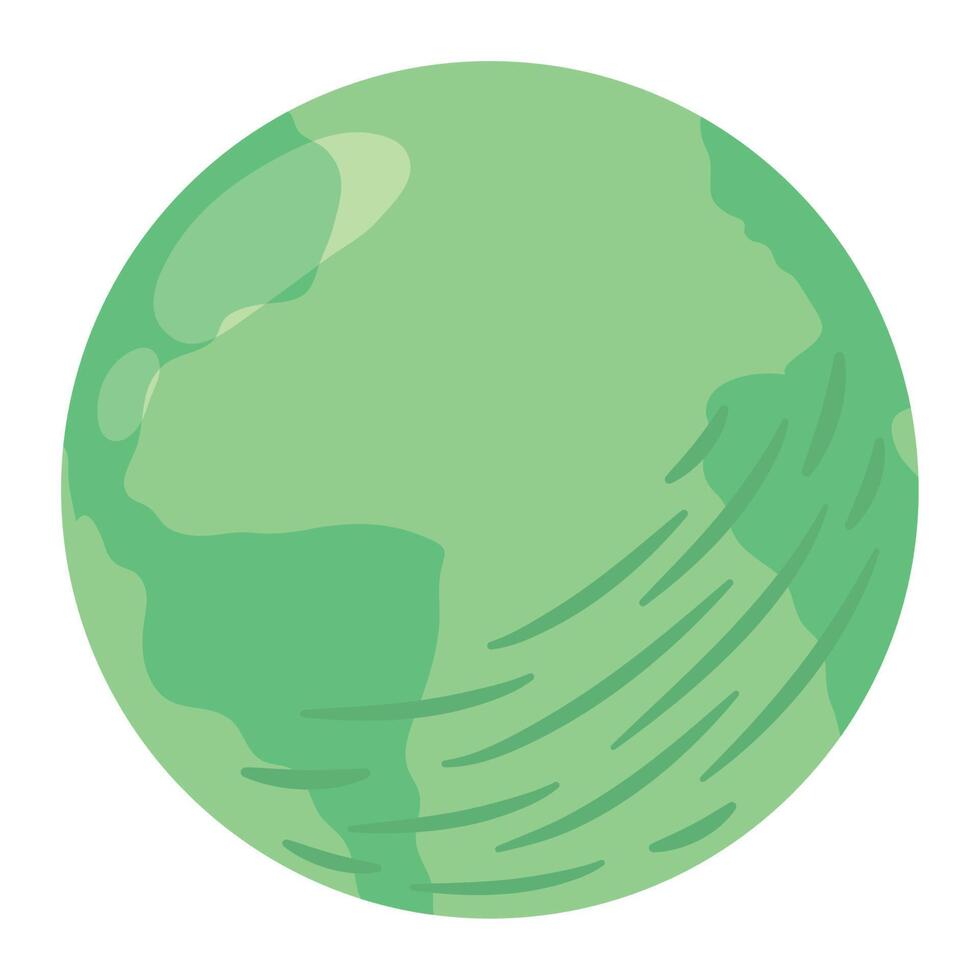 green world planet earth vector