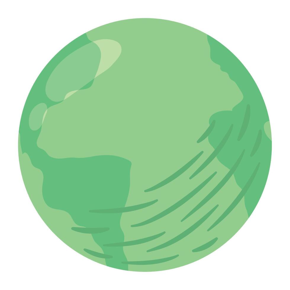 mundo verde planeta tierra vector