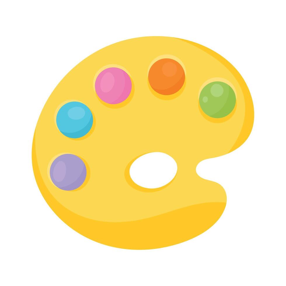 palette school supply vector