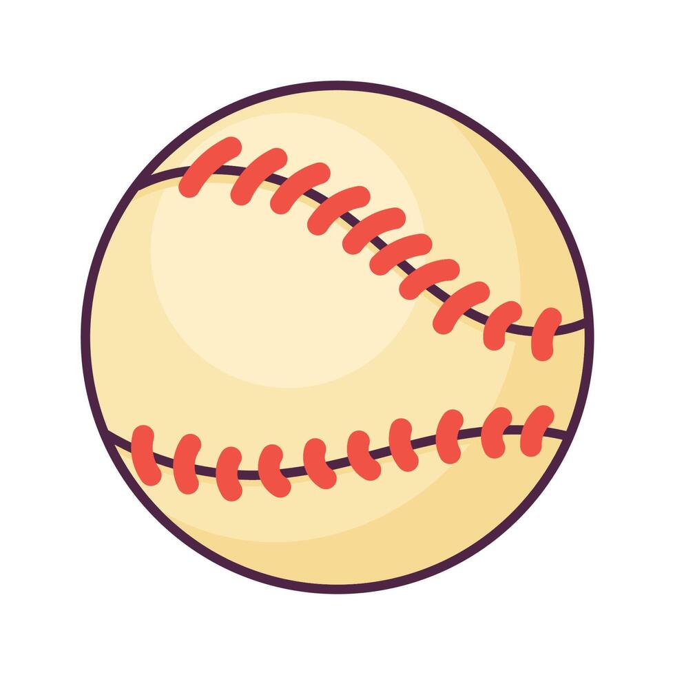 equipo de pelota de deporte de béisbol vector