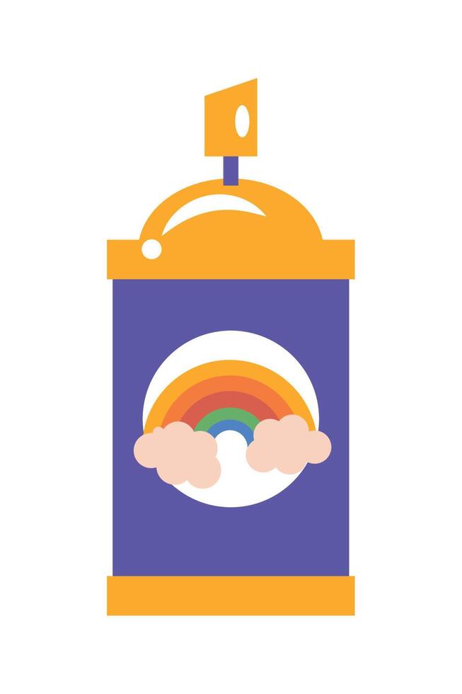 lgtbi flag in spray bottle vector