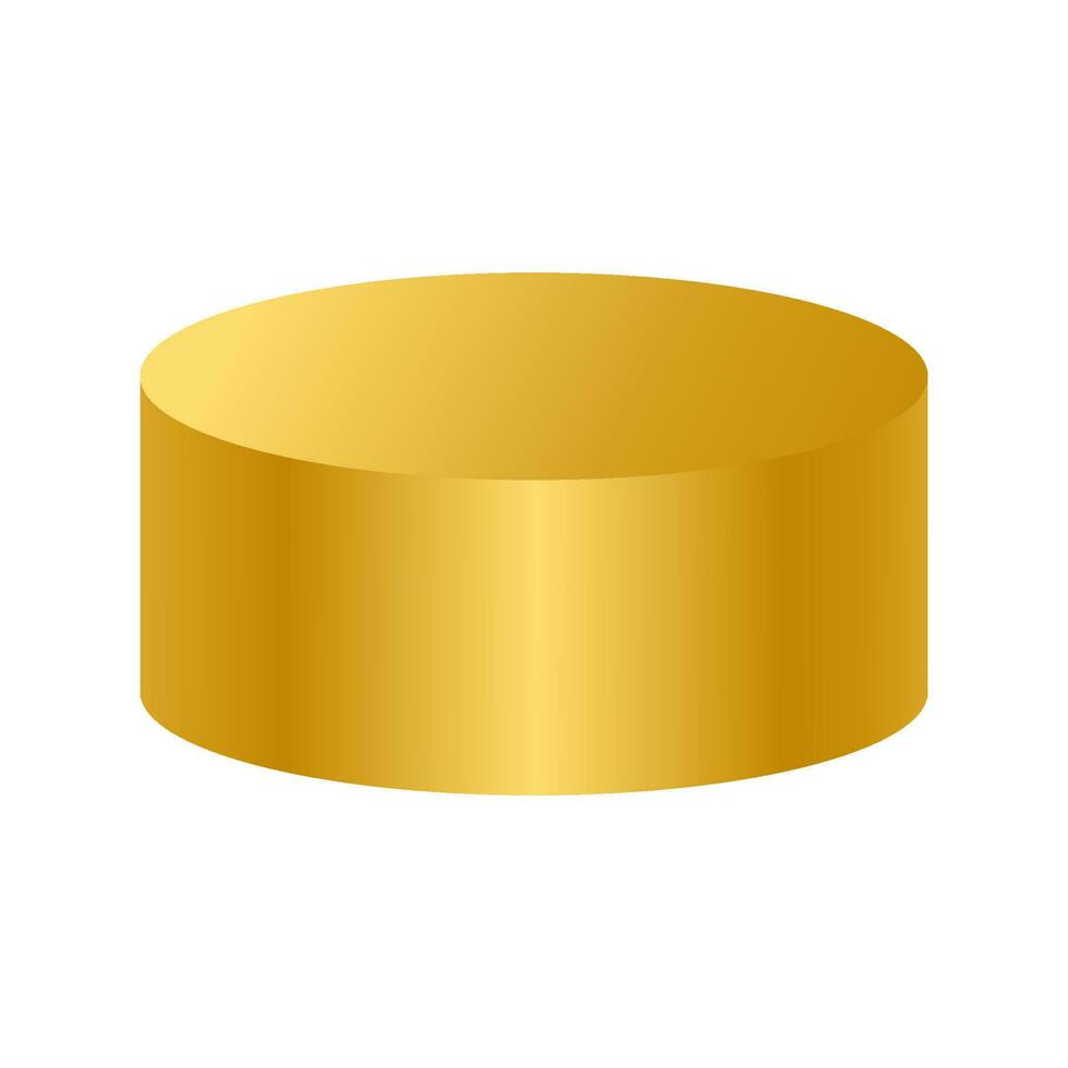 Golden mockup podium vector