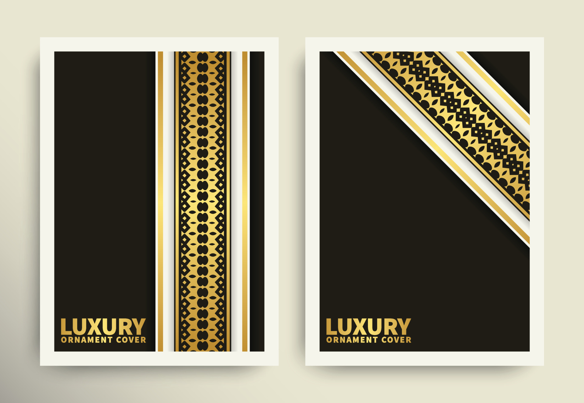 luxury book cover with ornamental pattern texture 2185075 Vector