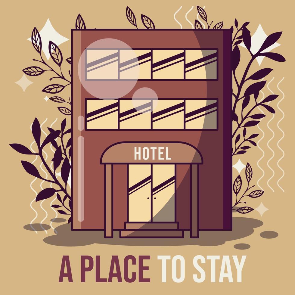 Artistic Object Illustration A Place To Stay vector