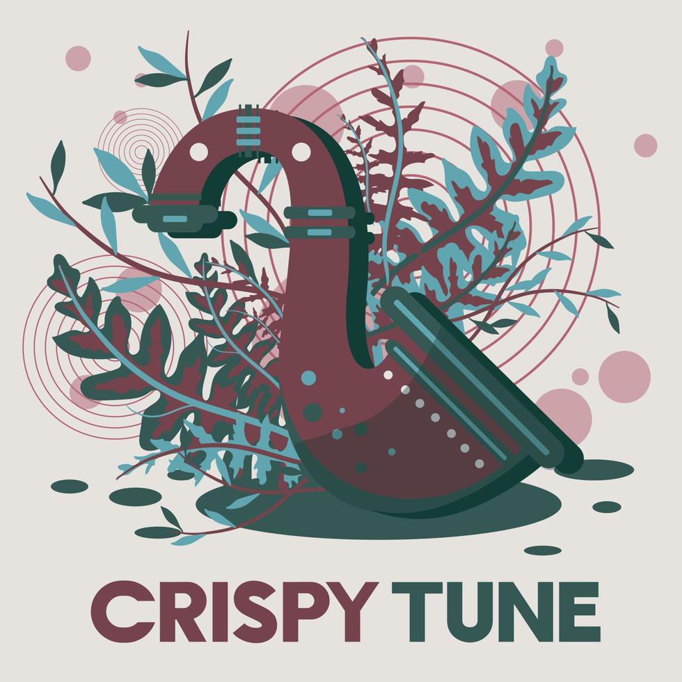 Artistic Object Illustration Crispy Tune vector