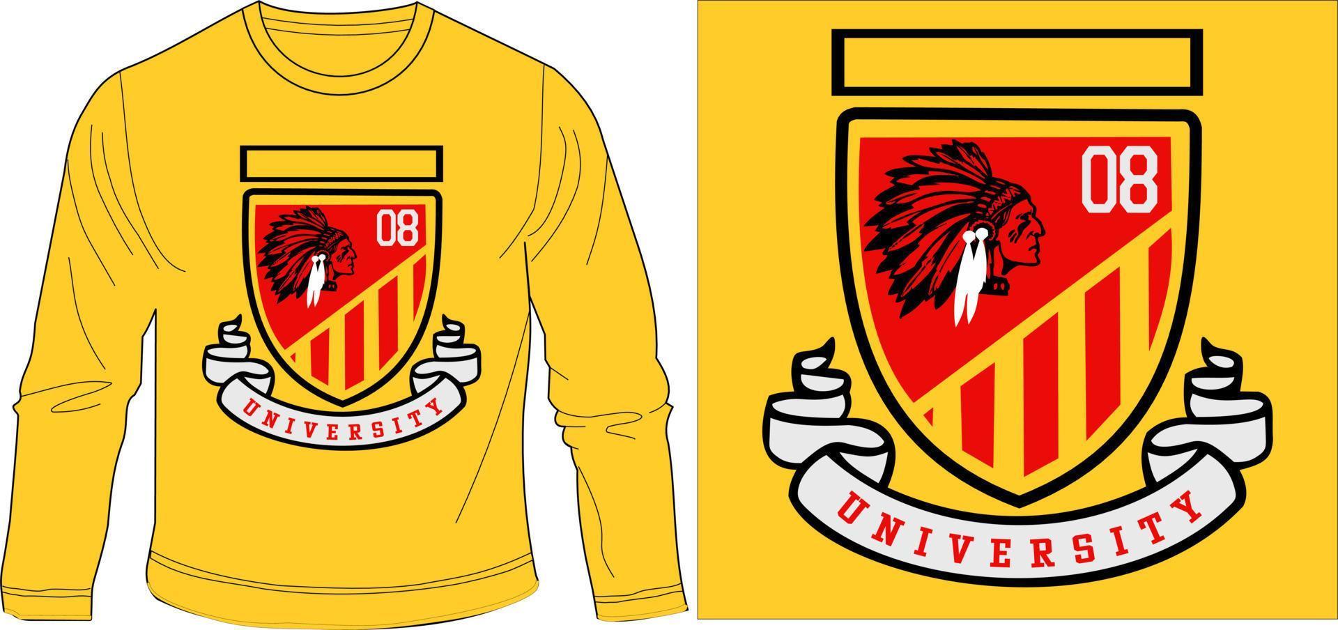 08 University Graphic design vector illustration