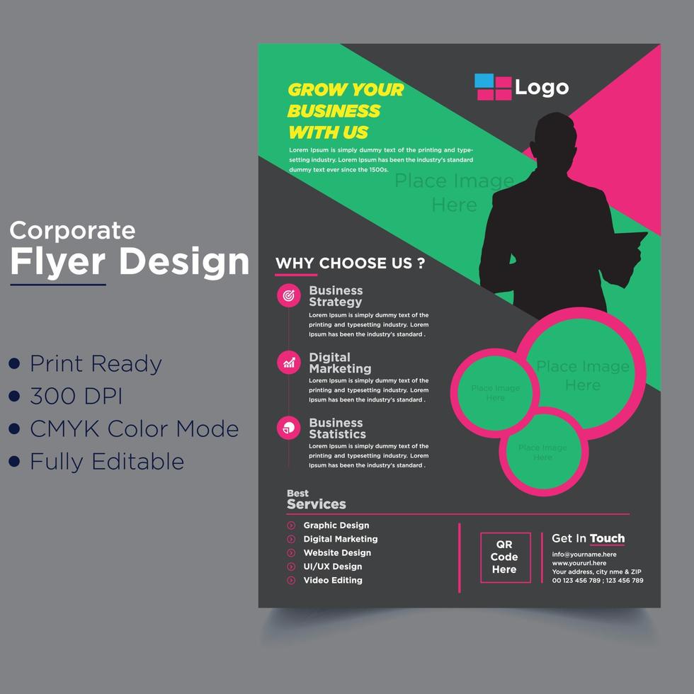 Corporate Flyer Template vector