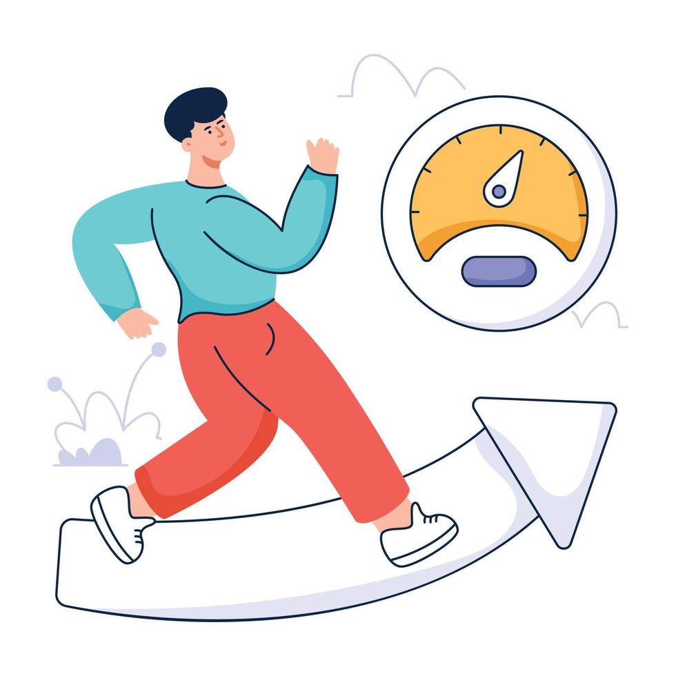 An illustration of online services flat design vector