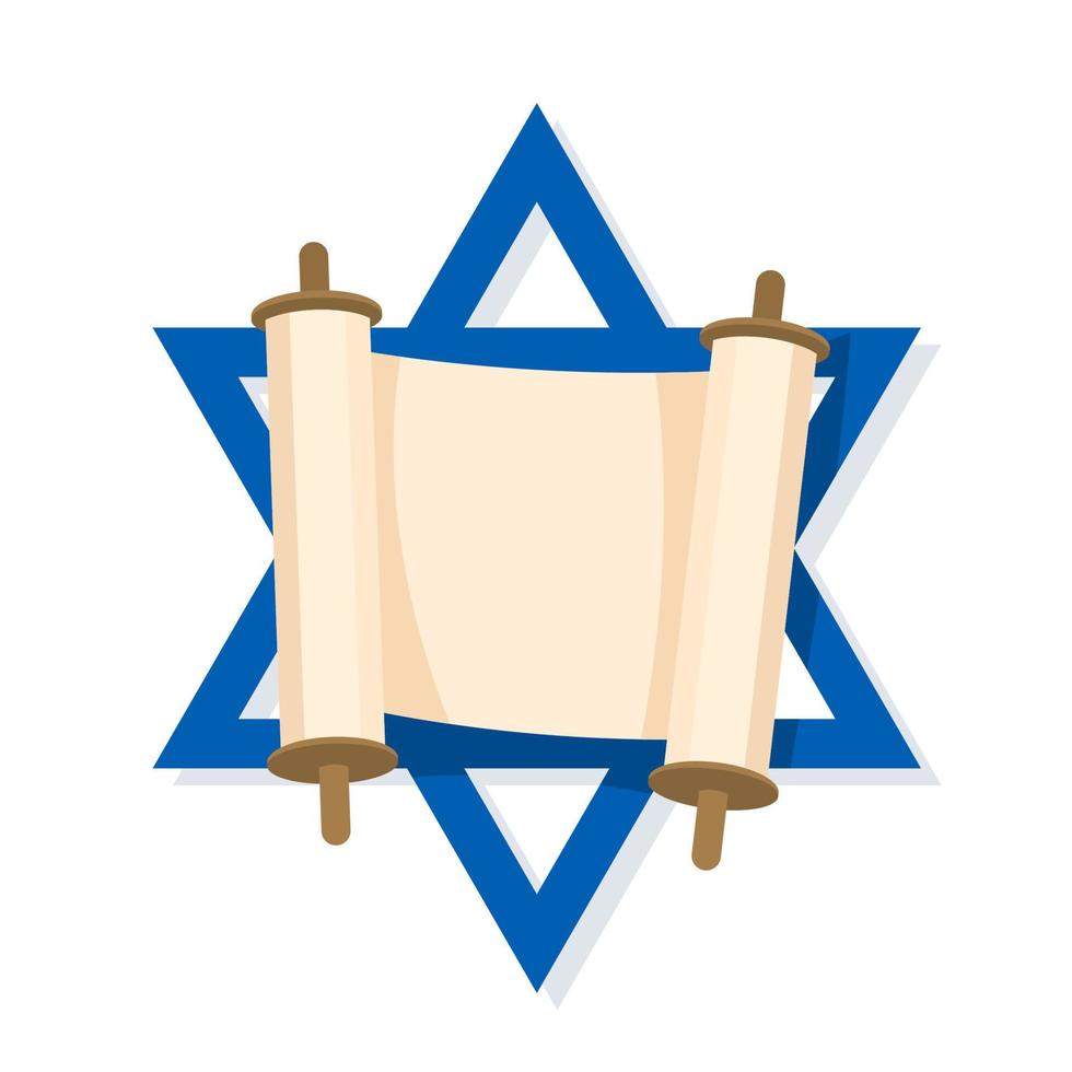 Hebrew David stars. Happy Hanukkah concept. vector