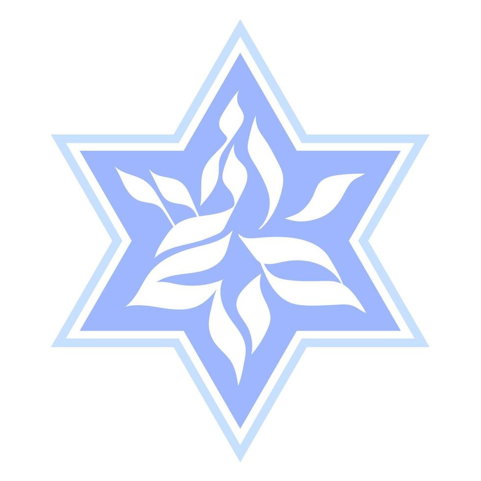 Hebrew David stars. Happy Hanukkah concept. vector