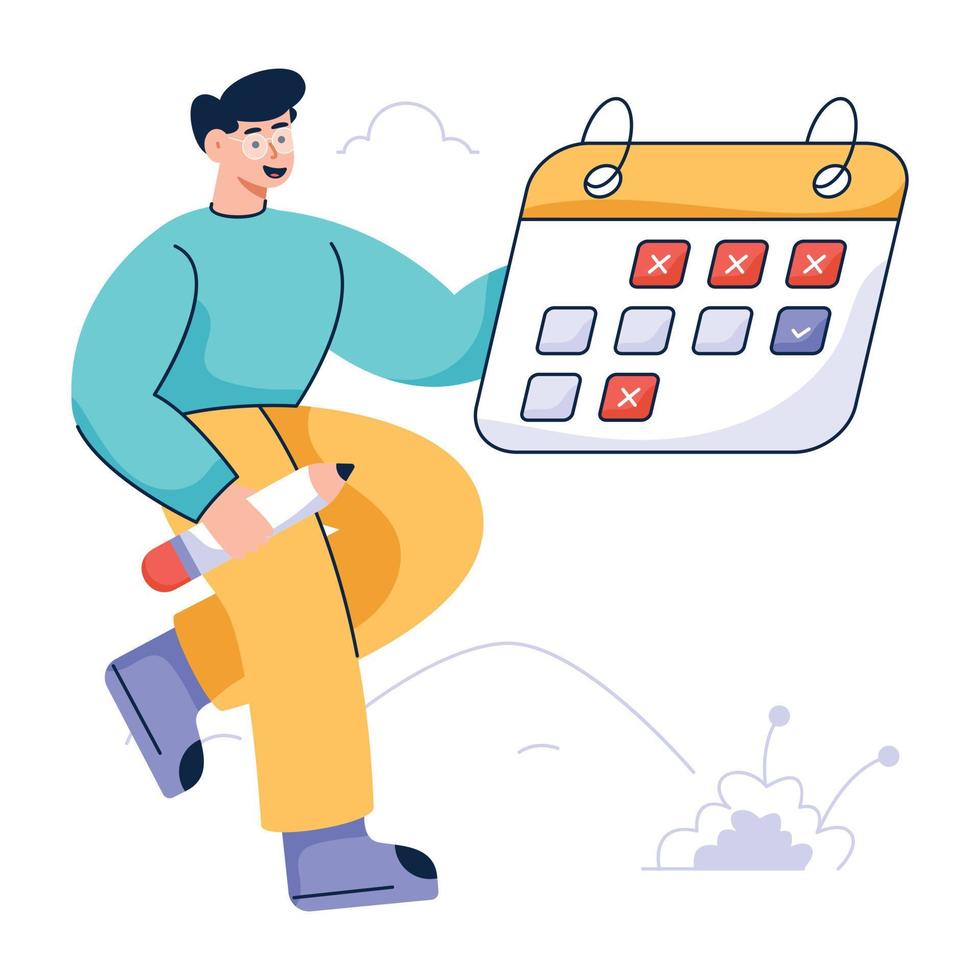 A recruitment flat editable illustration vector