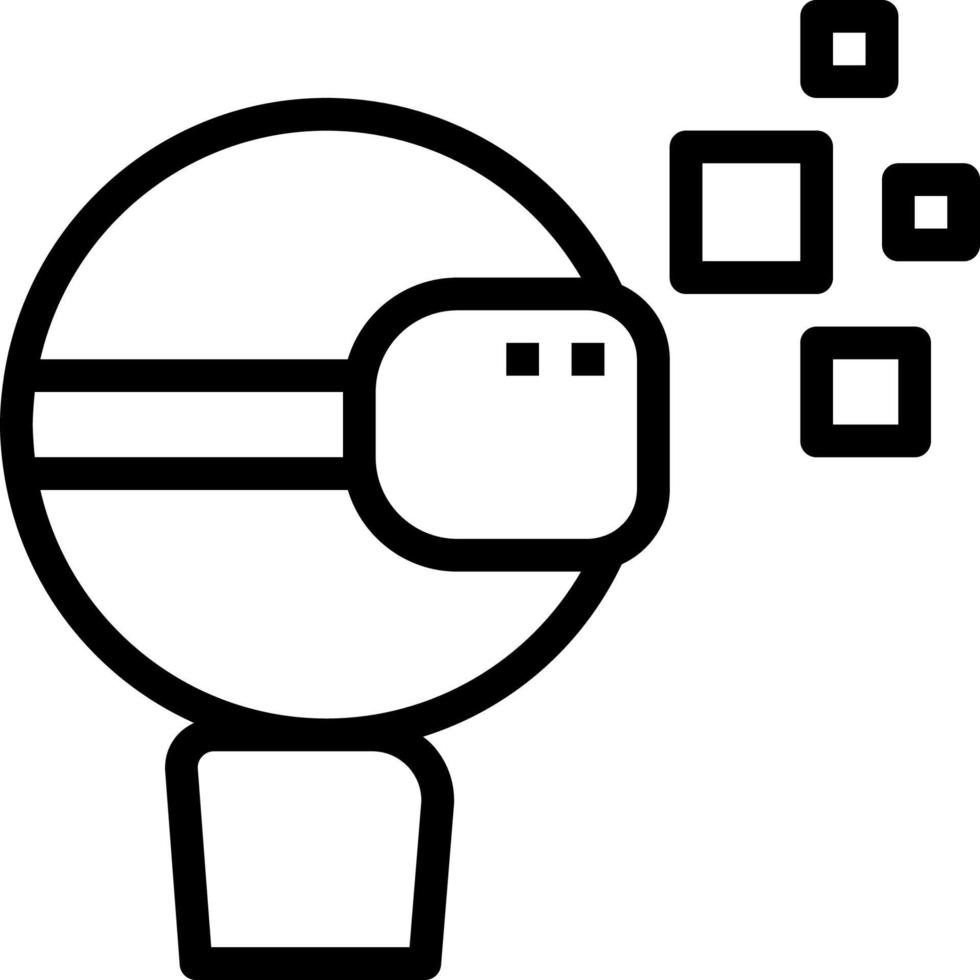 VR glasses icon vector