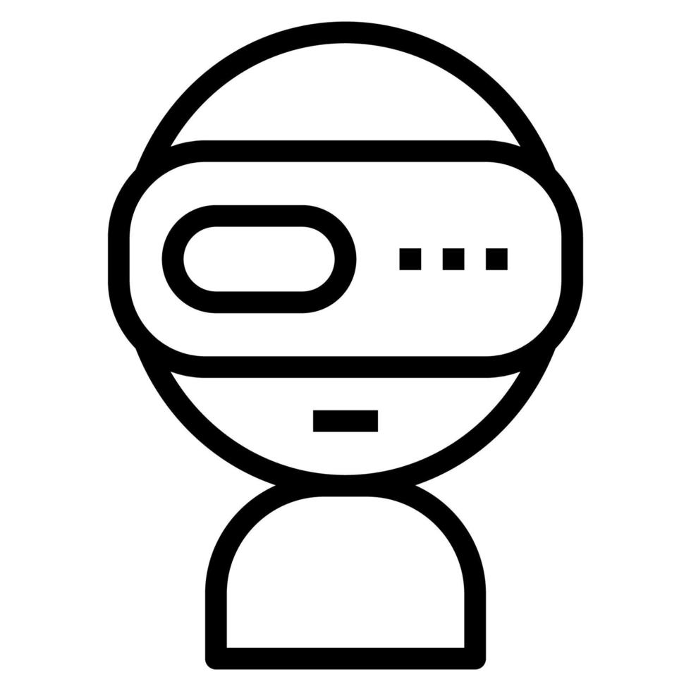 VR glasses icon vector