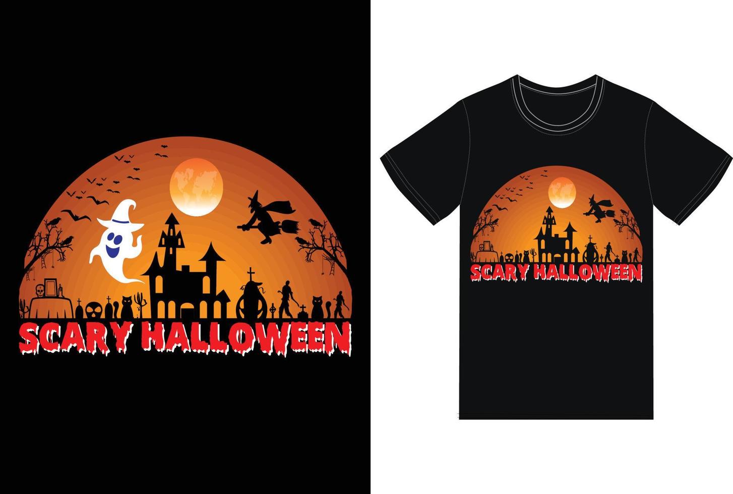 Happy Halloween t shirt design vector