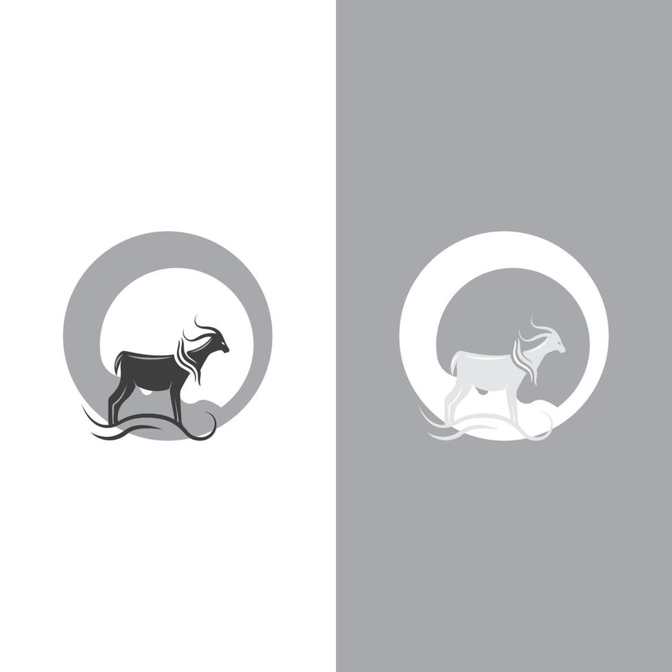 Goat logo template vector icon