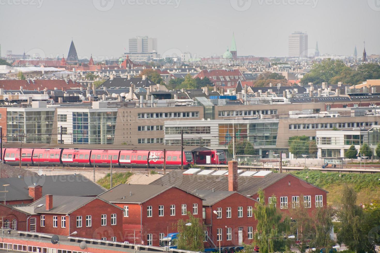 view on Copenhagen in autumn day photo