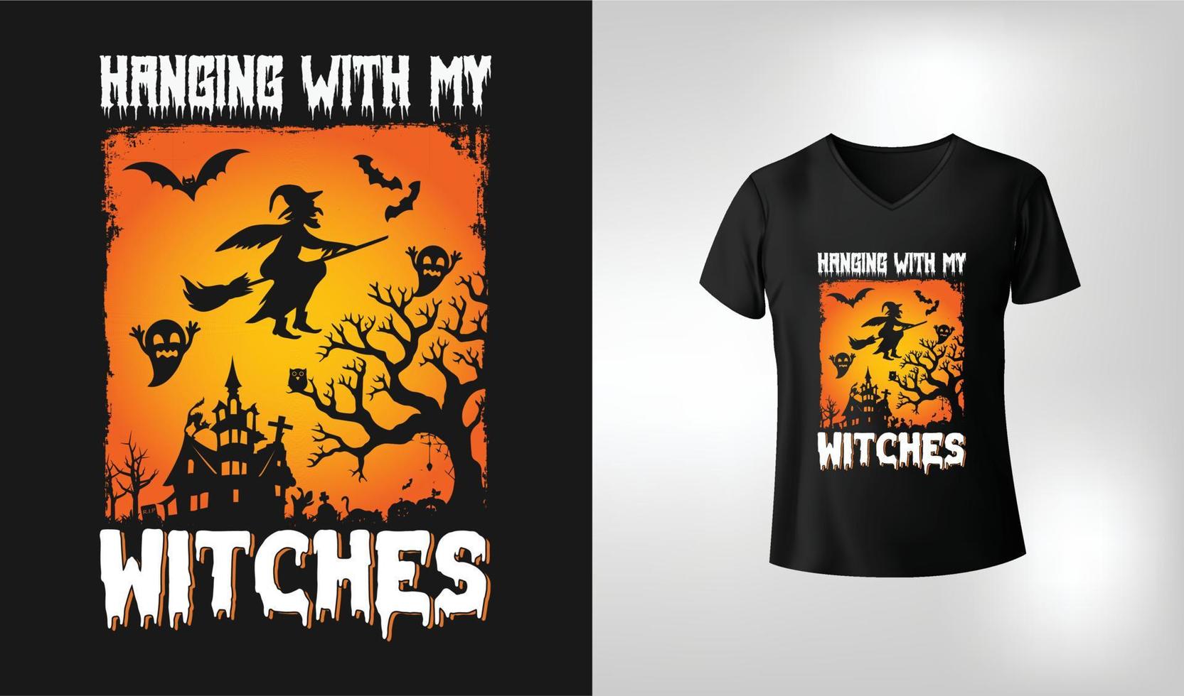 Halloween T-Shirt Design vector