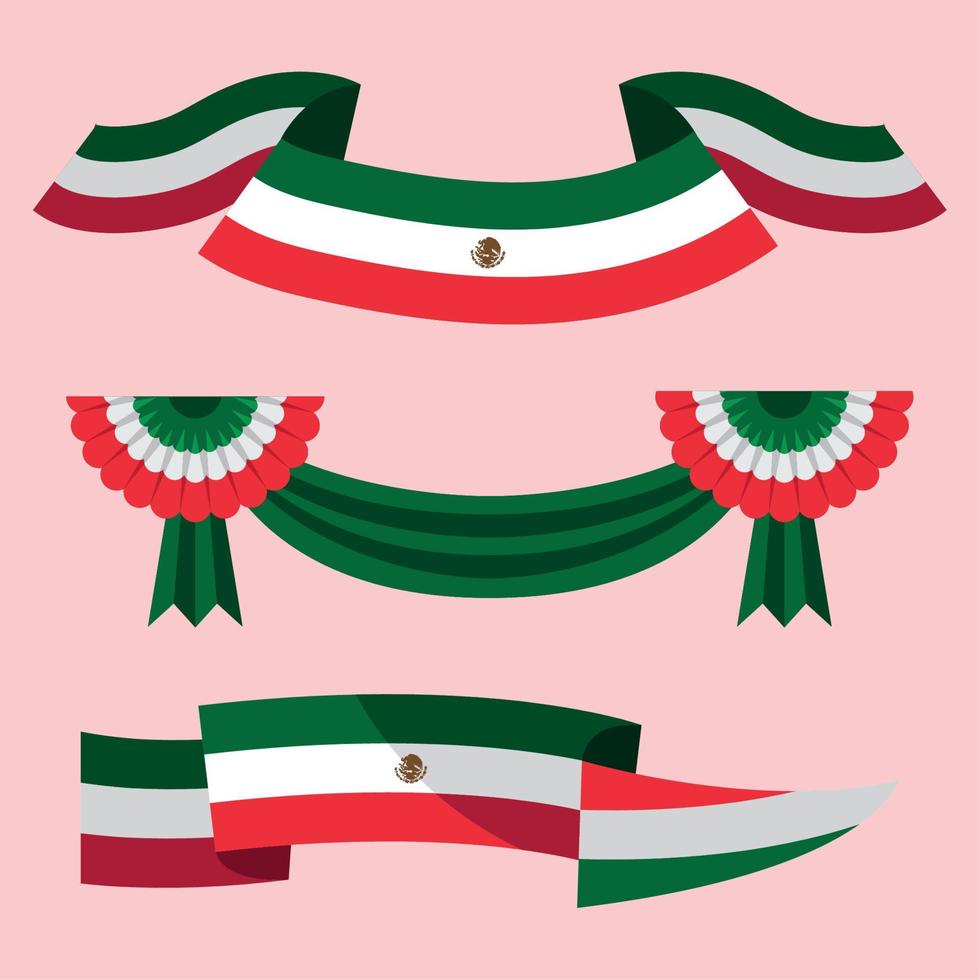 three mexico culture icons vector