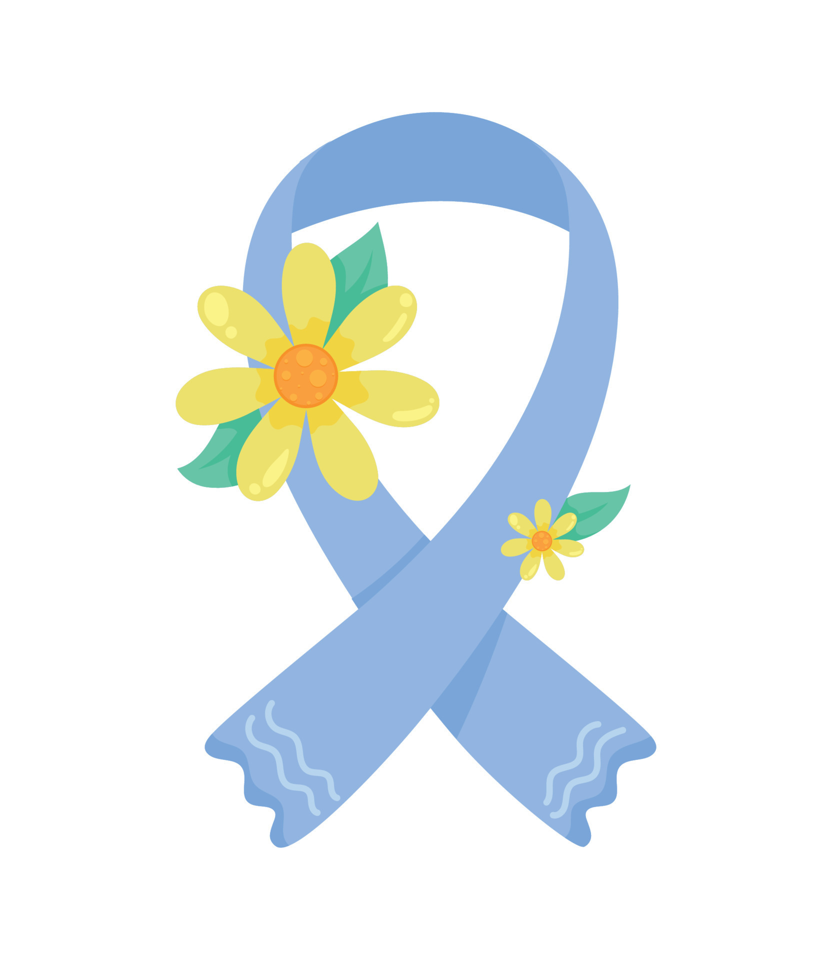 blue campaign ribbon 11441492 Vector Art at Vecteezy