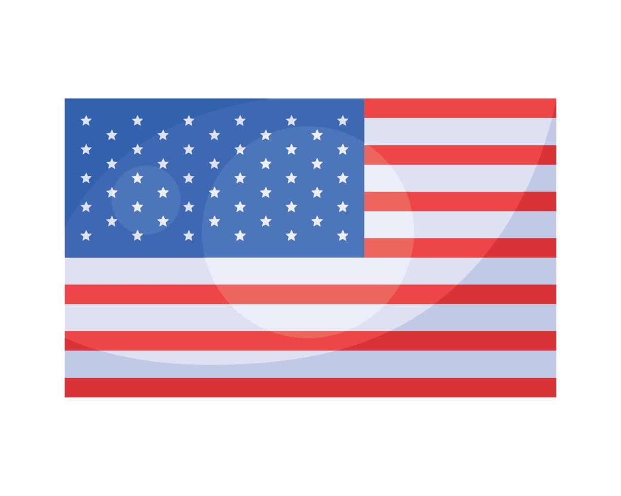 usa flag emblem vector