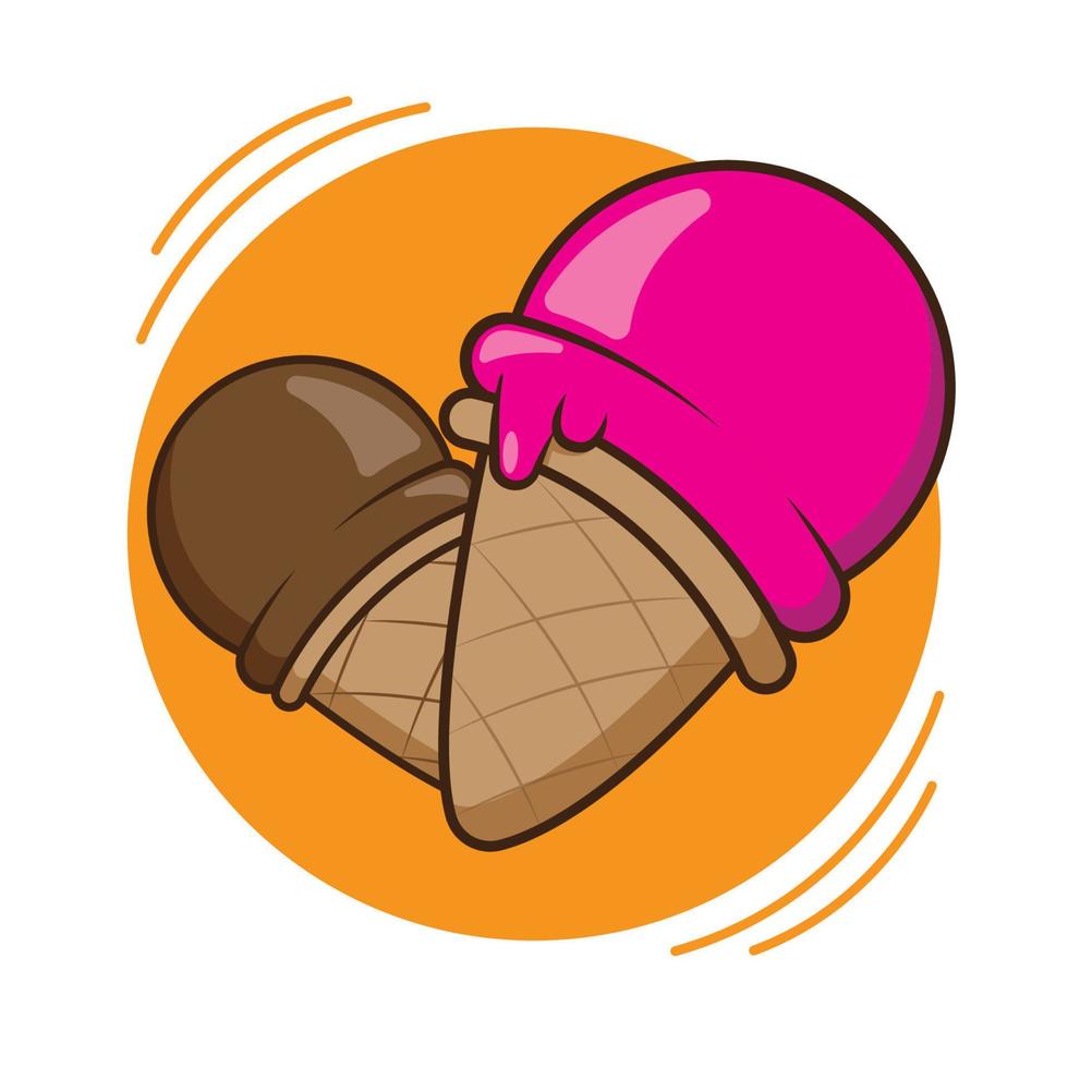 ice cream cone vector