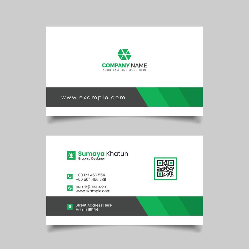 Modern Creative Clean Business Card Design Template vector