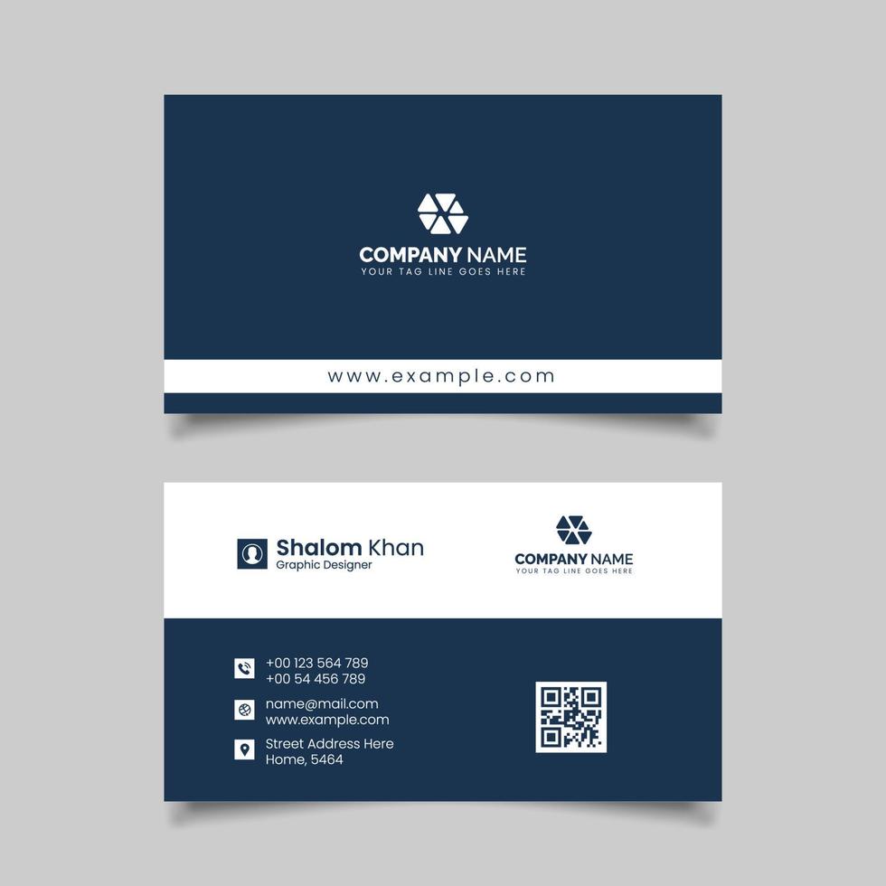 Modern Creative Clean Business Card Design Template vector