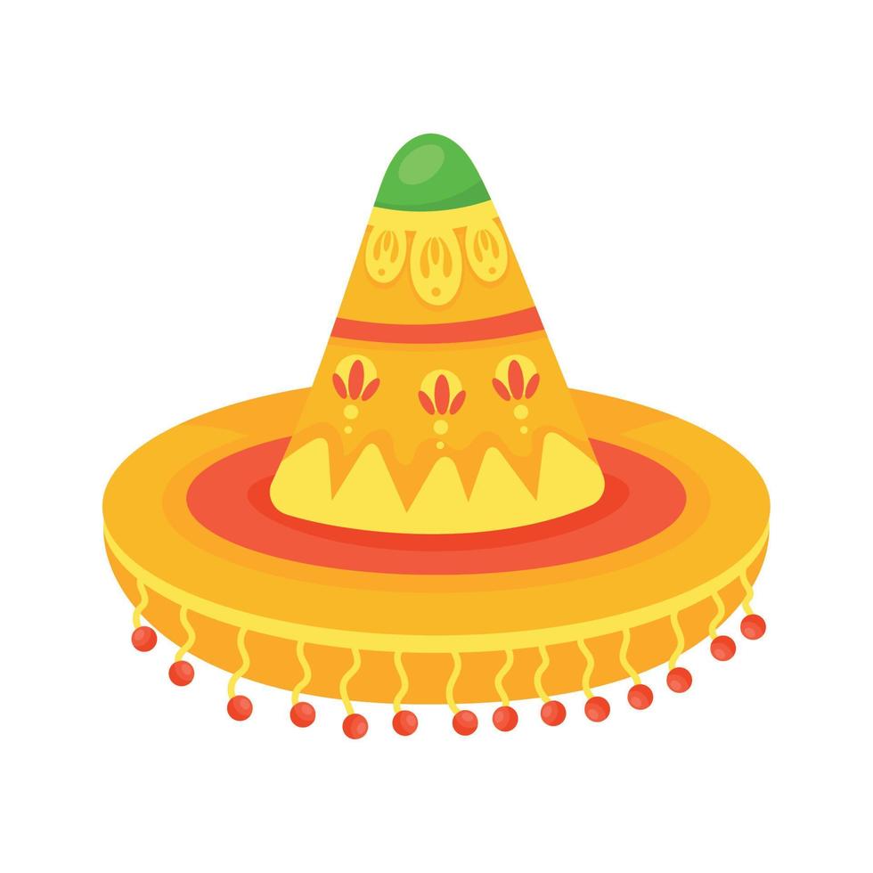 sombrero de mariachi de la cultura mexicana vector