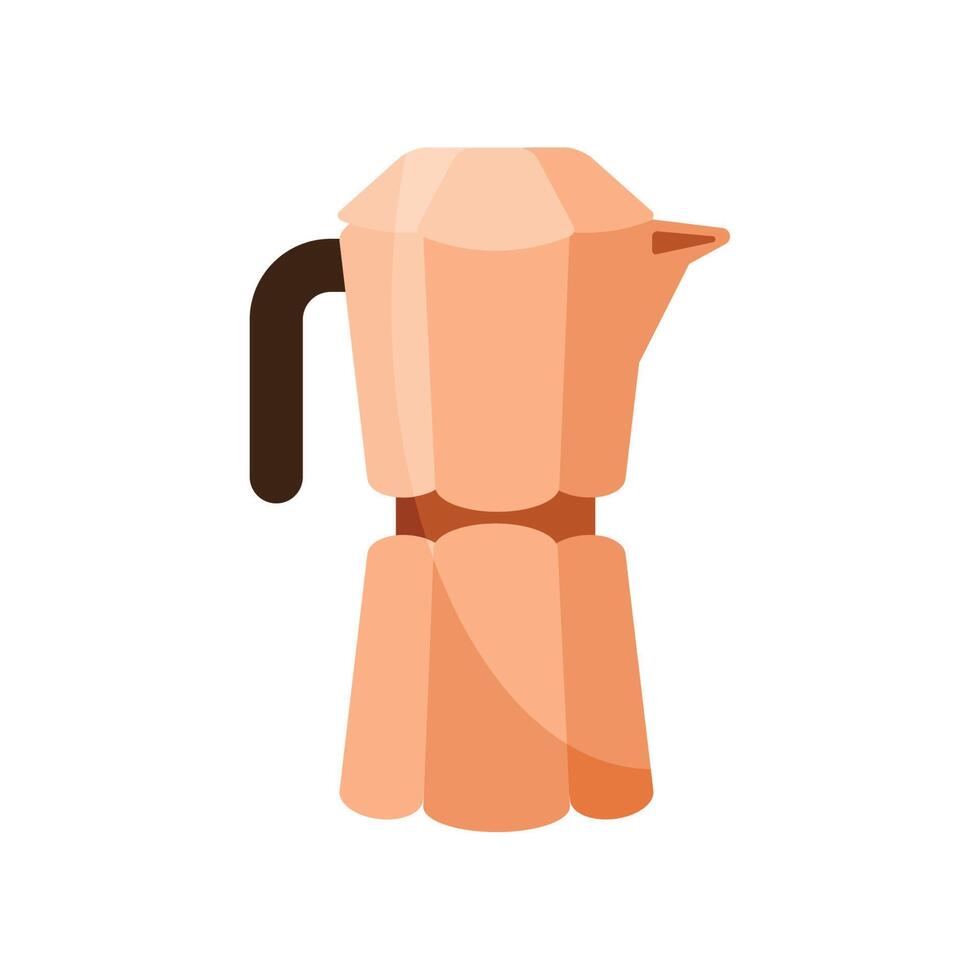 coffee kettle kitchen utensil vector