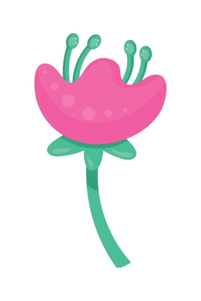 pink garden flower vector