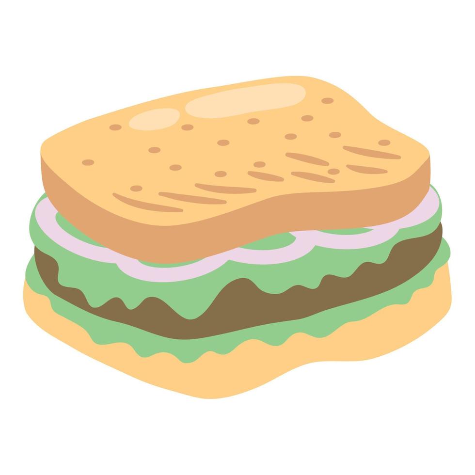 deliciosa comida clásica de sándwich vector