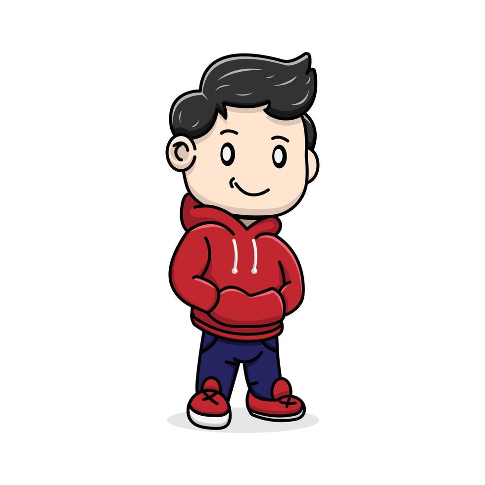 smiling teenager vector