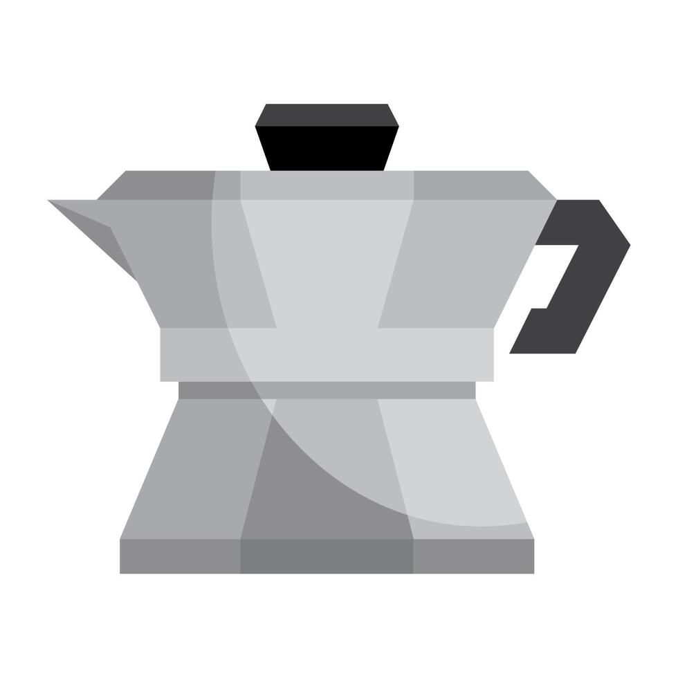 coffee kettle kitchen utensil vector