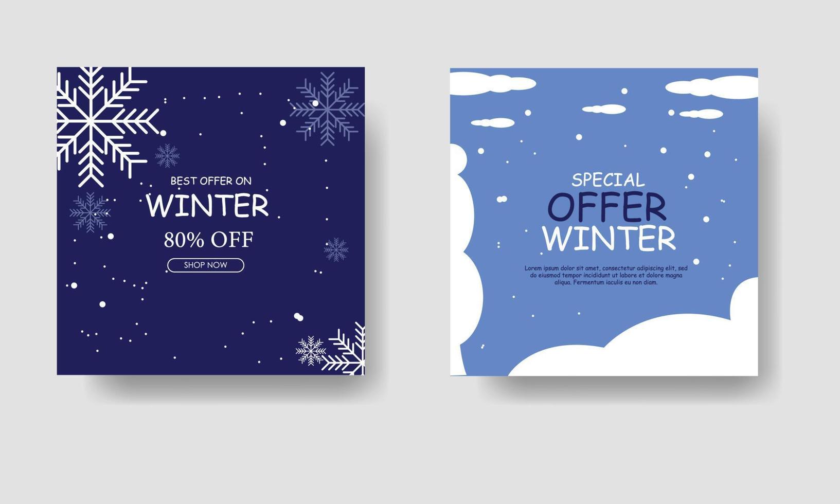 Winter Sale banner With Snowflake And Glitter Background With Gradient Mesh, Vector Illustration