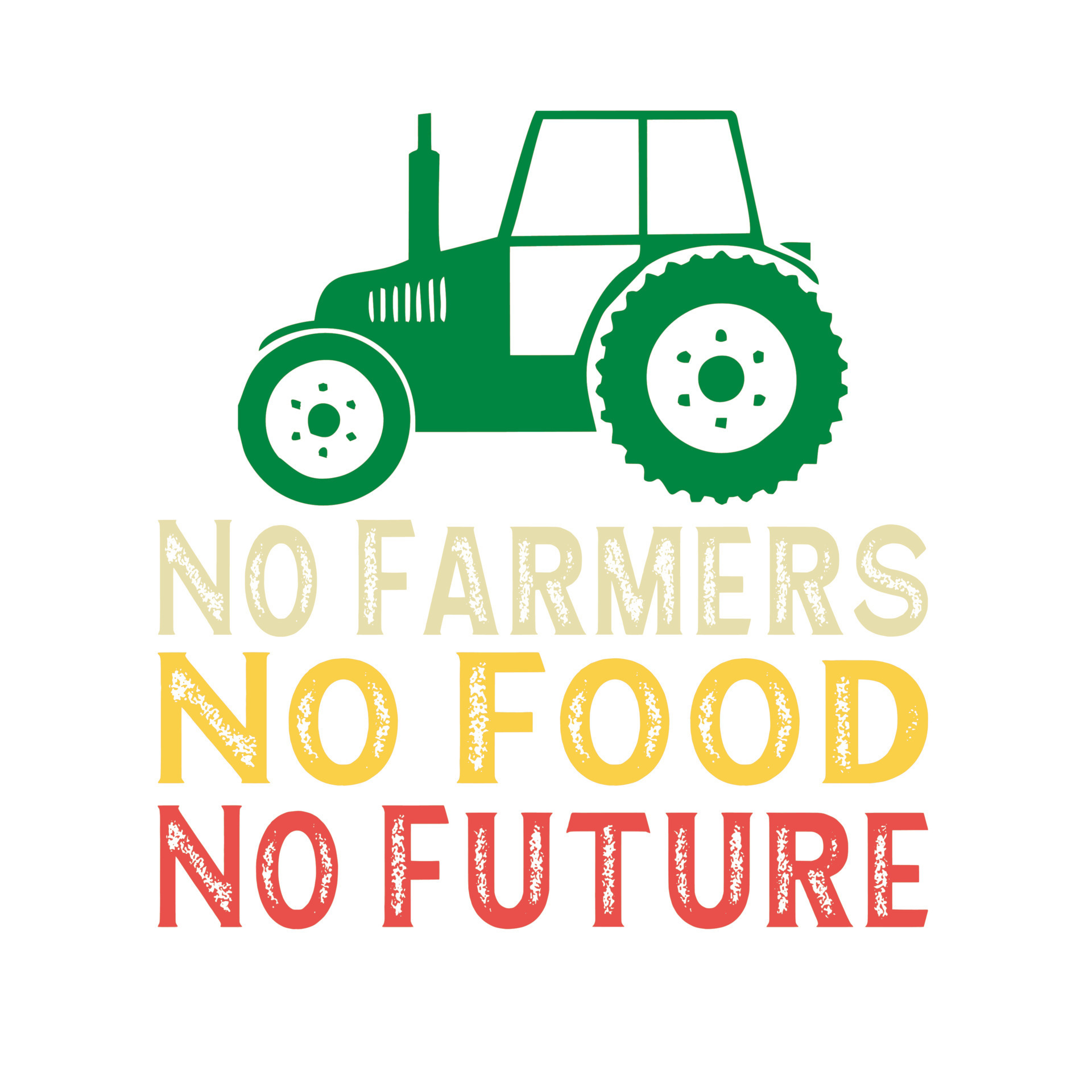 No Food No Future Farmer 11442275 Vector Art at Vecteezy