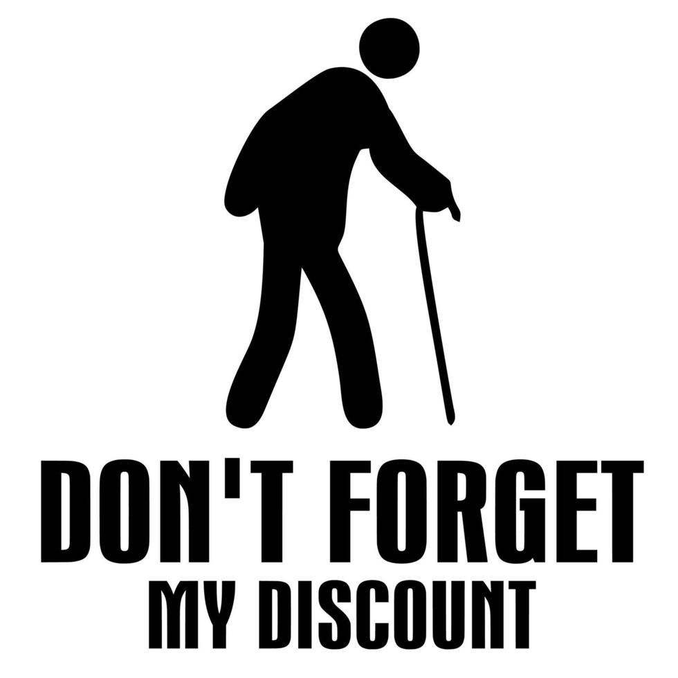 Don't Forget My Discount vector