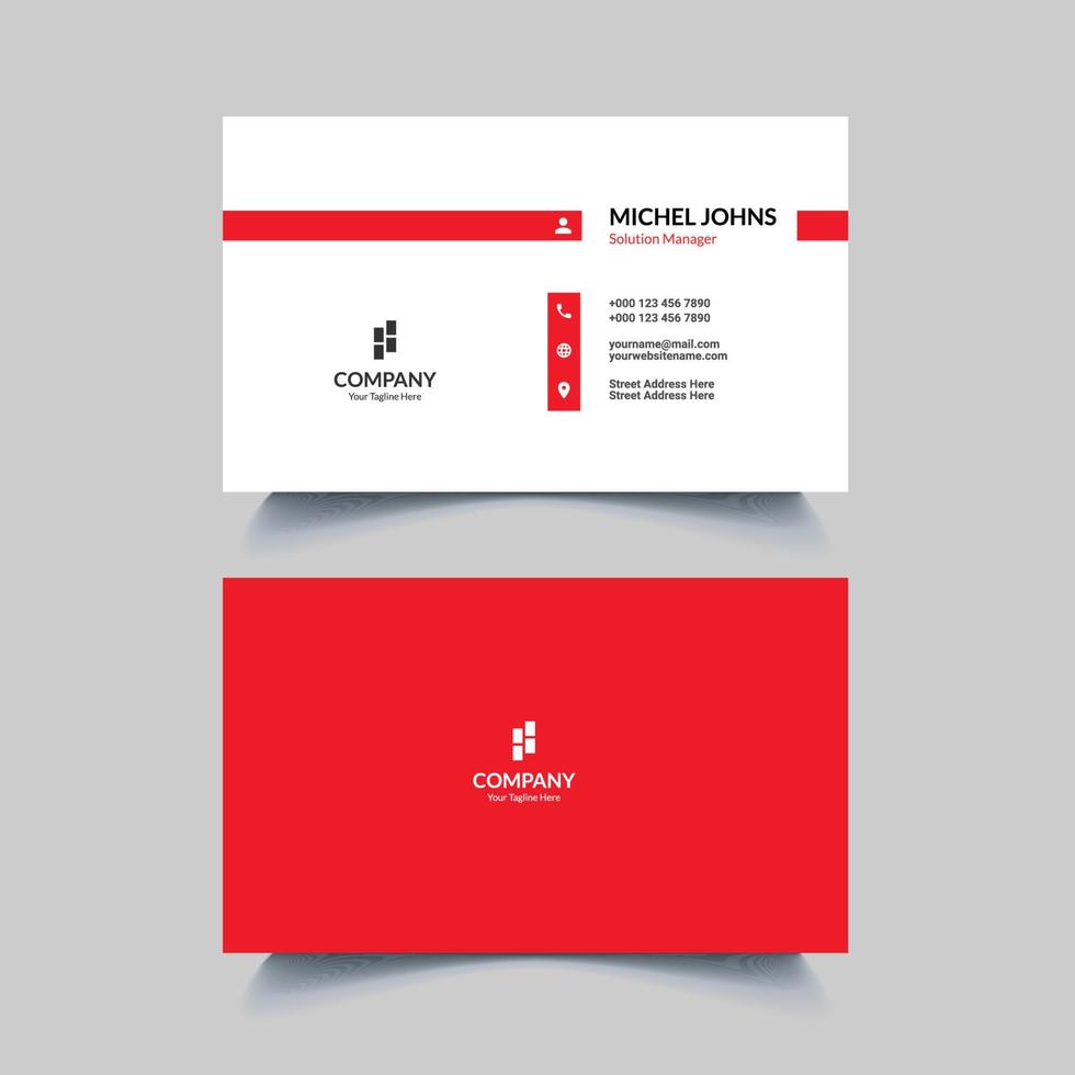 Business Card Design Template vector