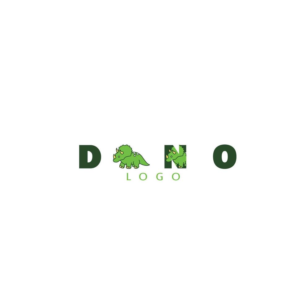 dino logo icono diseños vector