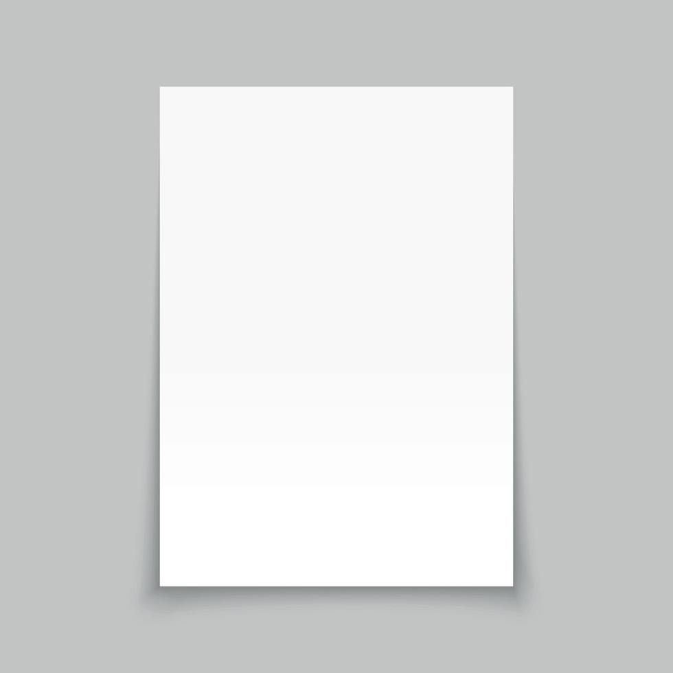 Blank a4 paper template. Brochure mockup for your design vector
