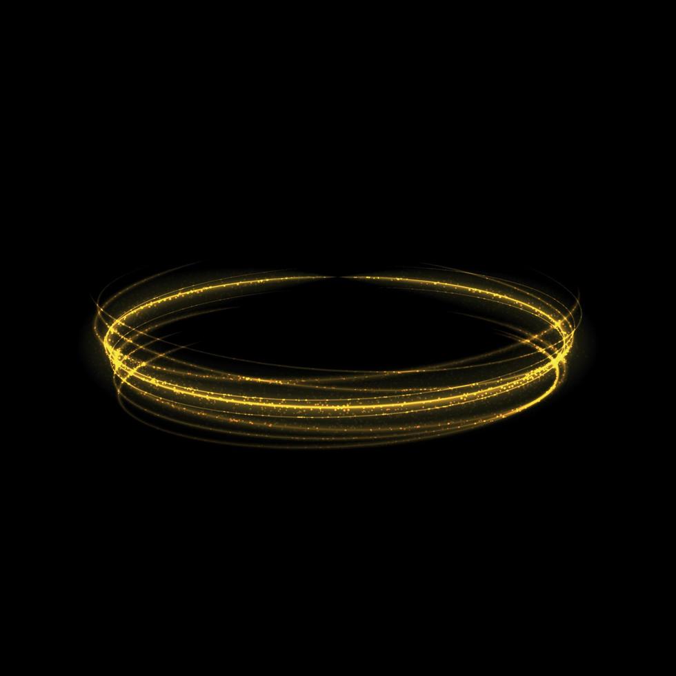 Gold glow light effect stars bursts with sparkles isolated vector